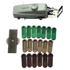 Vintage Singer Professional Buttonholer 18 Templates & Plate